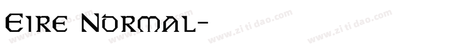 Eire Normal字体转换